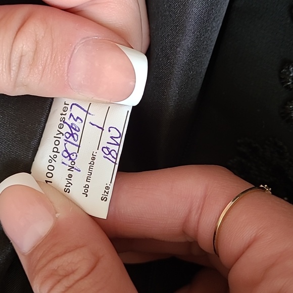 Black Formal Evening gown - Size 18 - NWT - Picture 4 of 4